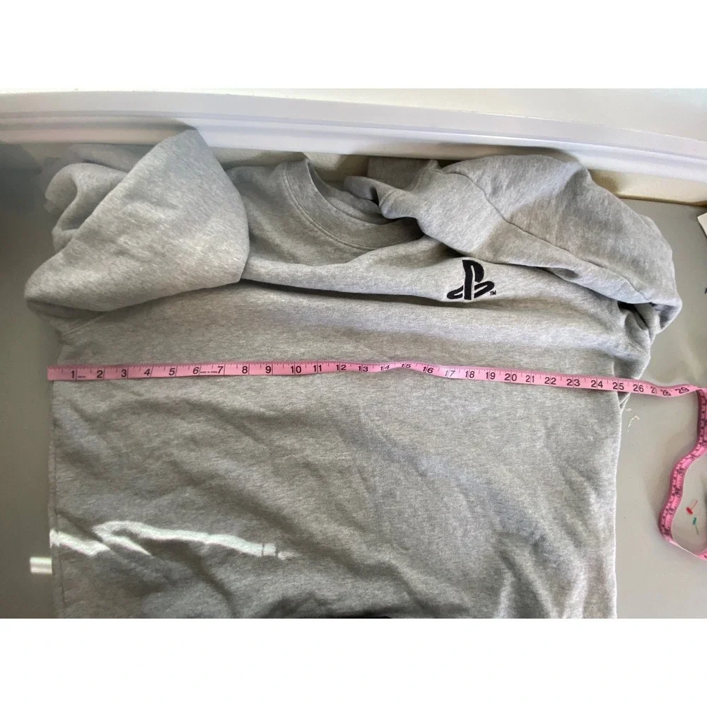 Stanley Stella PlayStation Grey Organic Cotton Sweatshirt Katakana Logo XXL